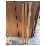 Lot of Caldwell State Bank and Dasco Pro Promotional Yard Sticks