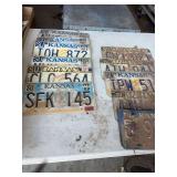 Collection of Kansas License Plates