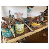 Mixed Lot of Salvage Metal, Wire, and Hardware