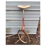 Well-Loved Red Unicycle