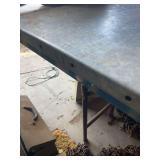 Industrial Metal Top Work Table