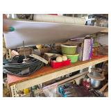 Lot of String Trimmer Line, Wood Craft Sticks, Golf Balls, and More