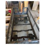 Utility Wagon with Mesh Sides and Pull Handle