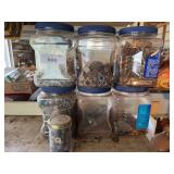 Assorted Hardware Jars - Screws, Nuts, Bolts, Springs and More