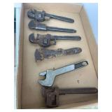 Collection of Adjustable Wrenches