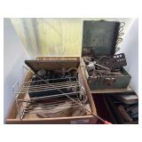 Toolbox Lot with Assorted Hardware, Fasteners, and Hand Tools