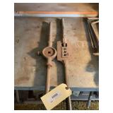 Two Large Metal Threading Tools