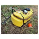 Yellow Sprayer Tank with Shurflo Diaphragm Pump