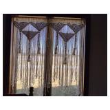 Handmade crocheted curtains