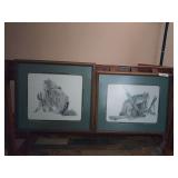 Tomahawk by Chuck Ren & Spear by Chuck Ren Prints