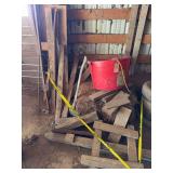 Lumber, Tub, and Equipment Lot