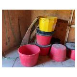 Shed Contents: Tires, Buckets, and More