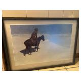 FREDERIC REMINGTON "THE SCOUT" VINTAGE LITHOGRAPH ART PRINT FROM THE 1970