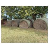 8 Round Bales Prairie Hay, Net Wrap, 2024