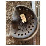 Two Vintage Tractor Seats