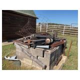Pile of Mixed Farm Relics and Metal