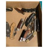 Collection of Pocket Knives and Blades