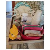 Paper plates; storage items