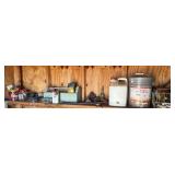 Tools, Hardware, Chemicals on top shelf
