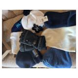 Stocking caps, gloves