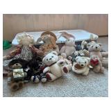 Wicker Basket, Storage Container, Stuffed Animals, and Dolls