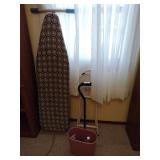 Ironing Board, Pink Bucket, Cane