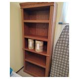 Wooden Book Shelf and (2) Decorative Boxes