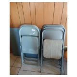 Folding Table and 7 folding chairs