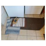 Wooden Boot Jack and Throw Rugs