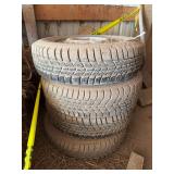 Set of Four 145/80R12 Tires on Wheels