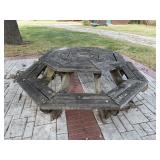 Wooden Picnic Table, Heavy, 1-Piece