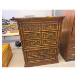 Burlington House Furniture Highboy Dresser, 38 x 19.5 x 49