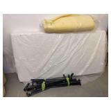 Twin Size Mattress Set with Frame and Foam Topper