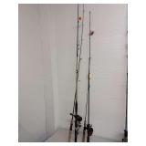 Mixed Lot of Fishing Rods and Reels: Bass Pro Shops, Zebco, Shakespeare & More