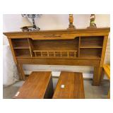 Wood Hutch King Size Headboard, 82 x 11 x 50 (doesn