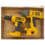 DeWalt Cordless Drill and Impact Wrench Combo, no battery pack