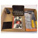 Hand Riveter, Drill Bits, and Machinist Reference Book