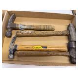 Lot of Assorted Claw Hammers - Stanley