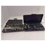 Two Socket Wrench Sets in Cases