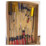 Box Lot of Assorted Screwdrivers