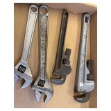 Assorted Adjustable Wrenches - Crescent, Ridge Tool Co., and More