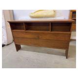 Wood Headboard with Storage (62 x 11 x 39)