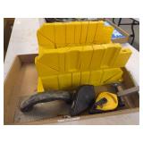 Lot of Assorted Tools Including Miter Boxes, Irwin Strait-Line, and Trowel