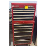Craftsman Red Rolling Ball Bearing Tool Chest Combo (Top: 26x16x20; Bottom: 28x18x40-1/2)