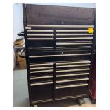 Tactix Rolling Tool Chest (42x22x44) with Top Box (42x21-1/2x24)