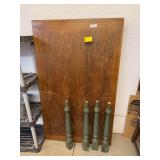 Wooden Table Top and Legs - 37" x 61.5"