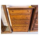 Wooden Dresser with Four Drawers (30 x 16 x 41)