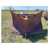 Front-mounted snow plow