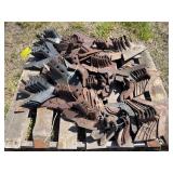 Approx 50 cultivator sweeps, new and used