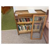 Wood Framed Glass Door Bookcase (doesn